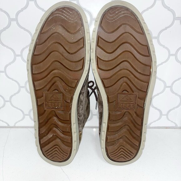 Reef Men's Voyage Chukka Boot Sz 12 RF0A3626 Brown Leather Cork Insole - Picture 7 of 10